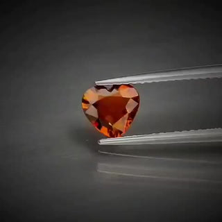 0.66ct Heart Cut Reddish Orange Tourmaline - Premium Jewelry from Dazzling Delights - Just $37.50! Shop now at Dazzling Delights
