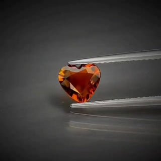 0.66ct Heart Cut Reddish Orange Tourmaline - Premium Jewelry from Dazzling Delights - Just $37.50! Shop now at Dazzling Delights