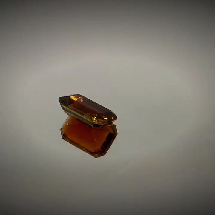 0.88ct Emerald Cut Deep Burnt-Orange Tourmaline - Premium Jewelry from Dazzling Delights - Just $37.46! Shop now at Dazzling Delights