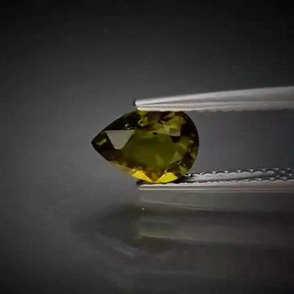 0.88ct Pear Cut Yellowish Green Tourmaline - Premium Jewelry from Dazzling Delights - Just $61.95! Shop now at Dazzling Delights