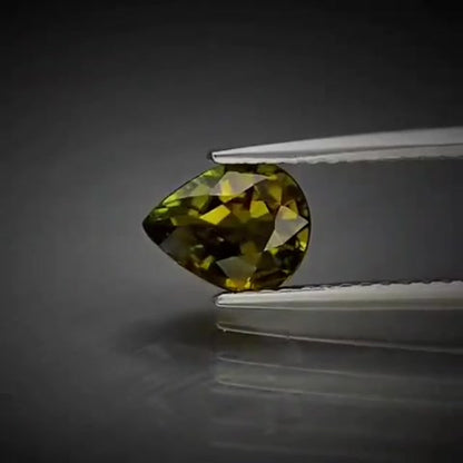 0.88ct Pear Cut Yellowish Green Tourmaline - Premium Jewelry from Dazzling Delights - Just $61.95! Shop now at Dazzling Delights