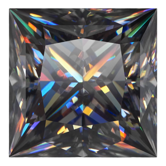 Grey Princess Cut Moissanites - Premium Jewelry from Dazzling Delights - Just $83.33! Shop now at Dazzling Delights