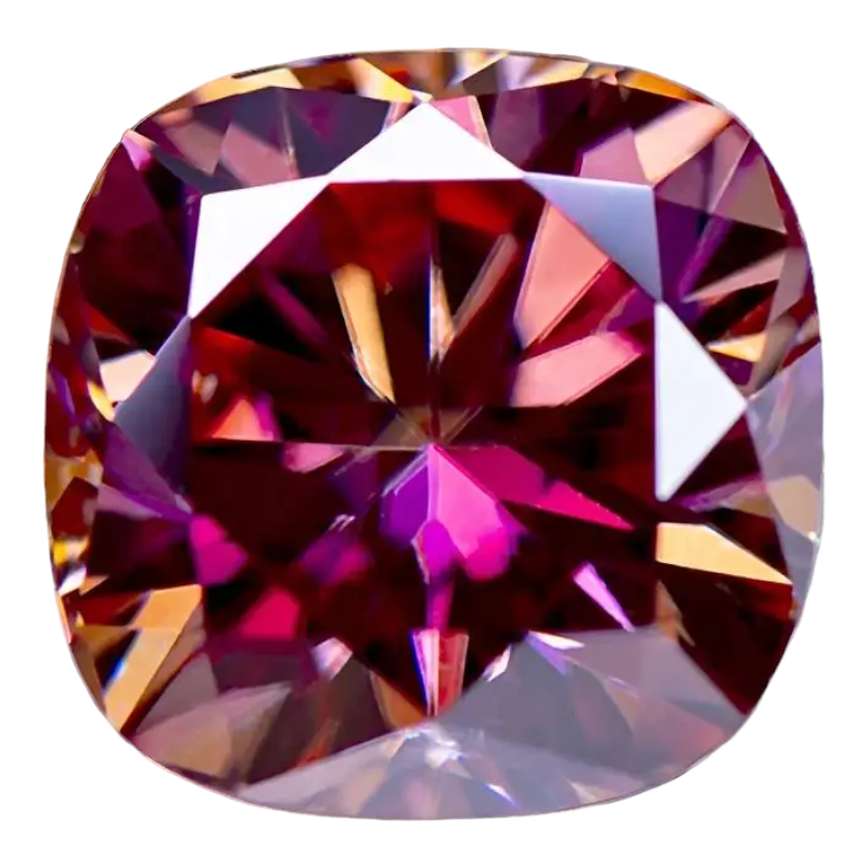 Watermelon Red Cushion Cut Moissanites - Premium Jewelry from Dazzling Delights - Just $83.33! Shop now at Dazzling Delights