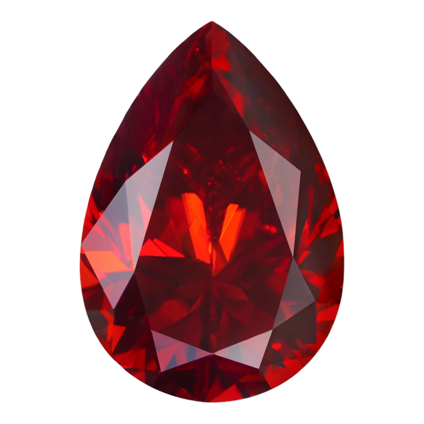 Pigeon Blood Red Pear Cut Moissanites - Premium Jewelry from Dazzling Delights - Just $83.33! Shop now at Dazzling Delights