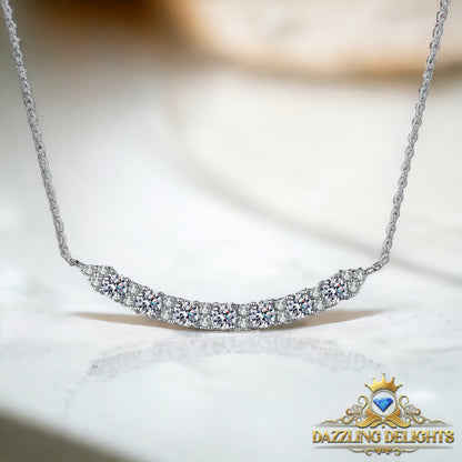 Moissanite Smile Pendant Necklace - Premium Jewelry from Dazzling Delights - Just $80.96! Shop now at Dazzling Delights