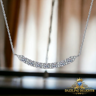 Moissanite Smile Pendant Necklace - Premium Jewelry from Dazzling Delights - Just $107.95! Shop now at Dazzling Delights