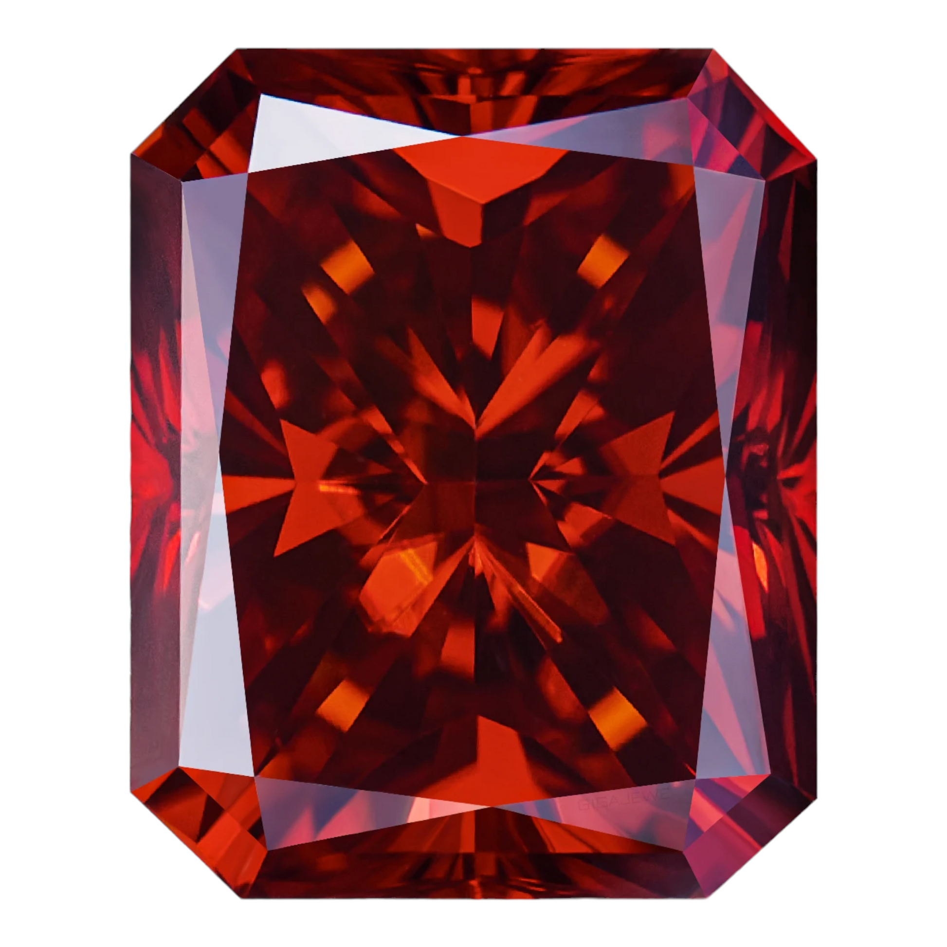 Pigeon Blood Red Radiant Cut Moissanites - Premium Jewelry from Dazzling Delights - Just $83.33! Shop now at Dazzling Delights