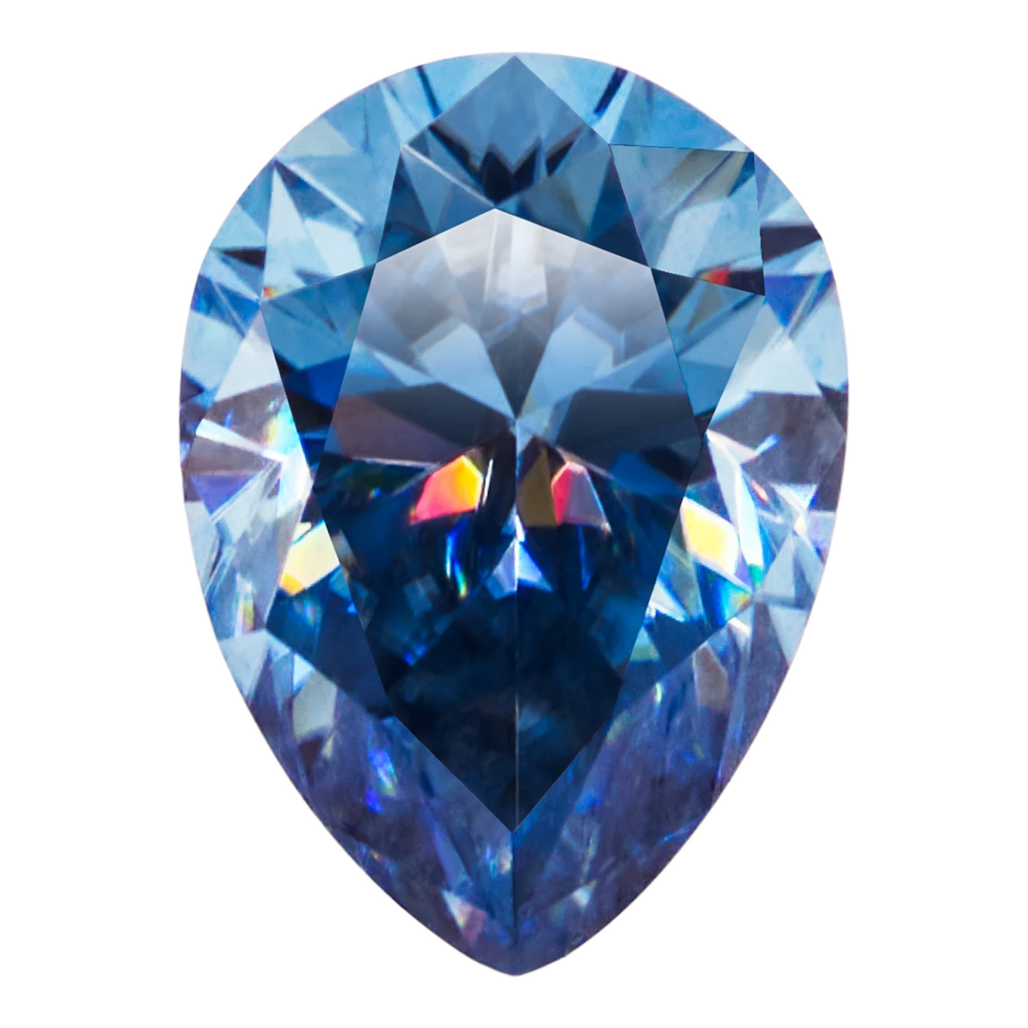 Royal Blue Pear Cut Moissanites - Premium Jewelry from Dazzling Delights - Just $83.33! Shop now at Dazzling Delights