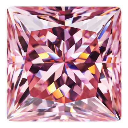 Soft Pink Princess Cut Moissanites - Premium Jewelry from Dazzling Delights - Just $83.33! Shop now at Dazzling Delights