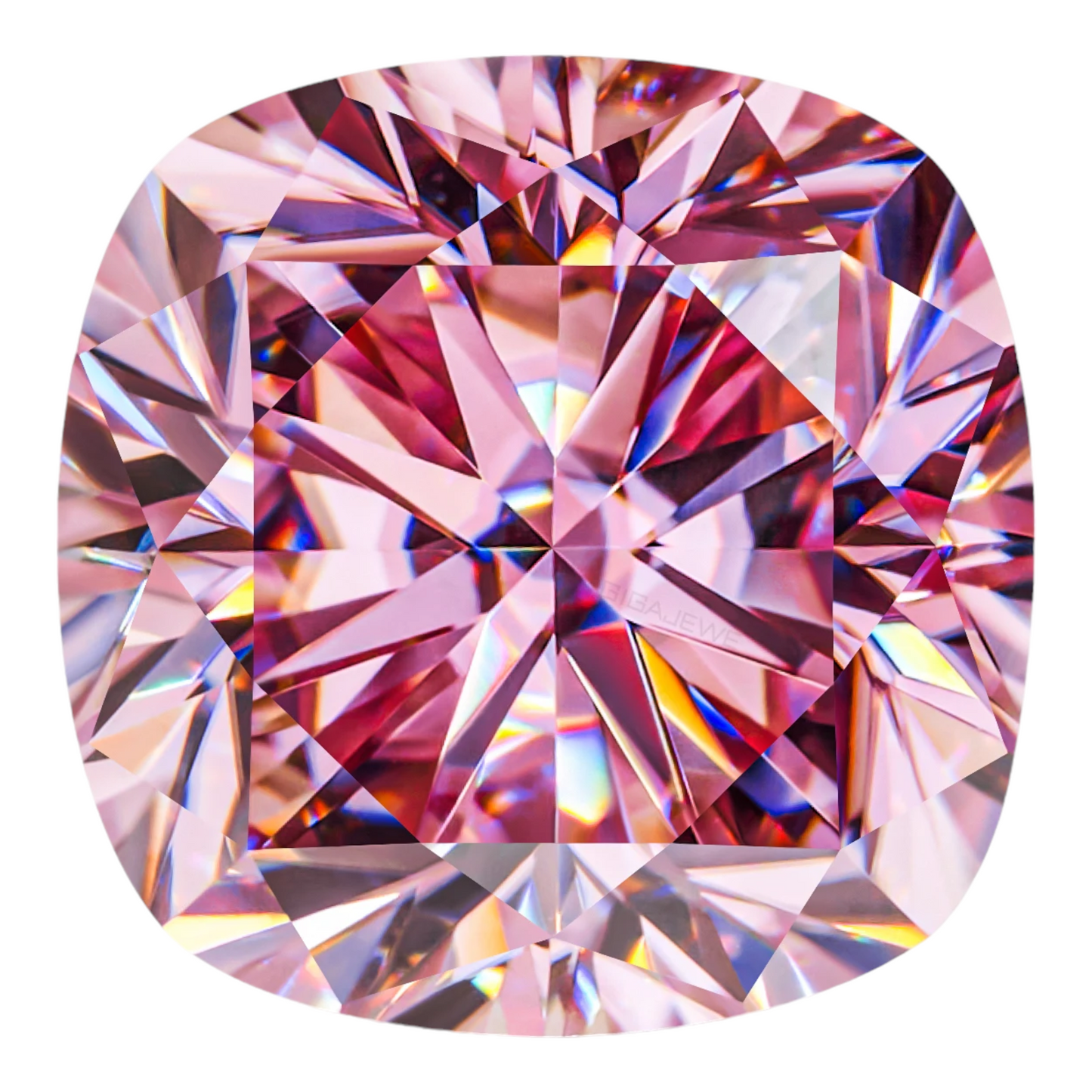 Soft Pink Cushion Cut Moissanites - Premium Jewelry from Dazzling Delights - Just $83.33! Shop now at Dazzling Delights