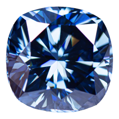 Royal Blue Cushion Cut Moissanites - Premium Jewelry from Dazzling Delights - Just $83.33! Shop now at Dazzling Delights