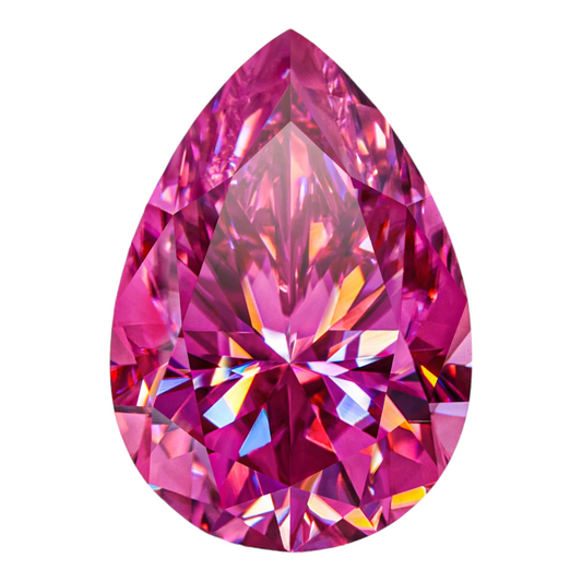 Vivid Pink Pear Cut Moissanites - Premium Jewelry from Dazzling Delights - Just $83.33! Shop now at Dazzling Delights