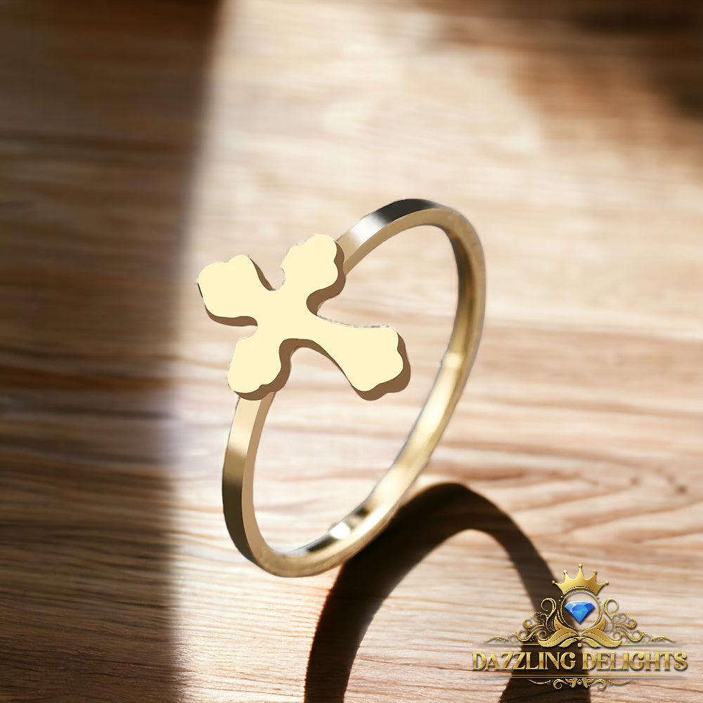 Titanium Cross Ring - Premium Jewelry from Dazzling Delights - Just $29.95! Shop now at Dazzling Delights