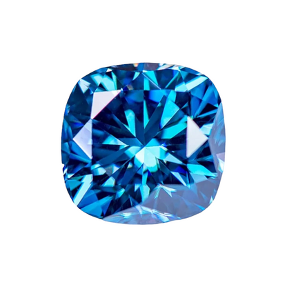 Cornflower Blue Cushion Cut Moissanites - Premium Jewelry from Dazzling Delights - Just $83.33! Shop now at Dazzling Delights