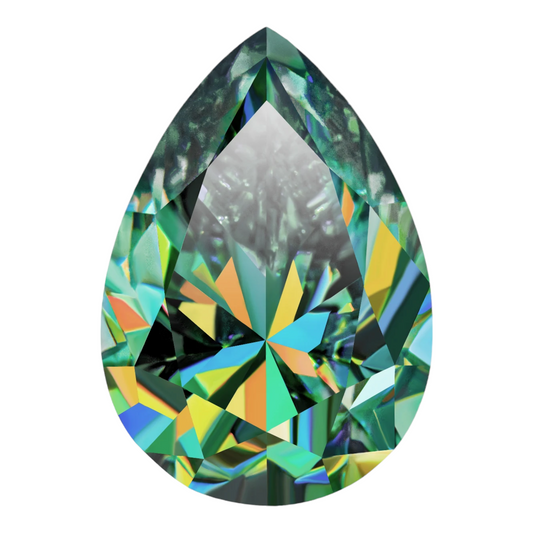 Green Pear Cut Moissanites - Premium Jewelry from Dazzling Delights - Just $83.33! Shop now at Dazzling Delights