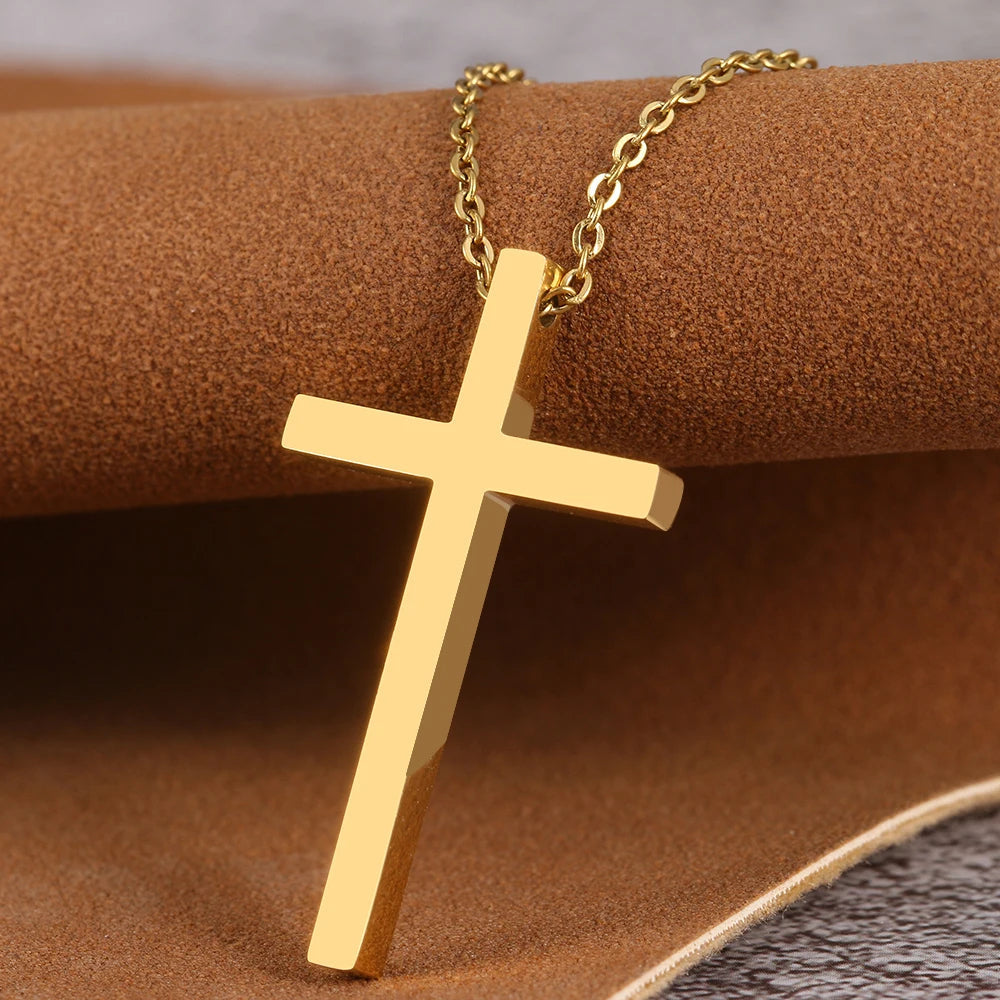 Titanium Cross Pendant Necklace - Premium Jewelry from Dazzling Delights - Just $18.71! Shop now at Dazzling Delights