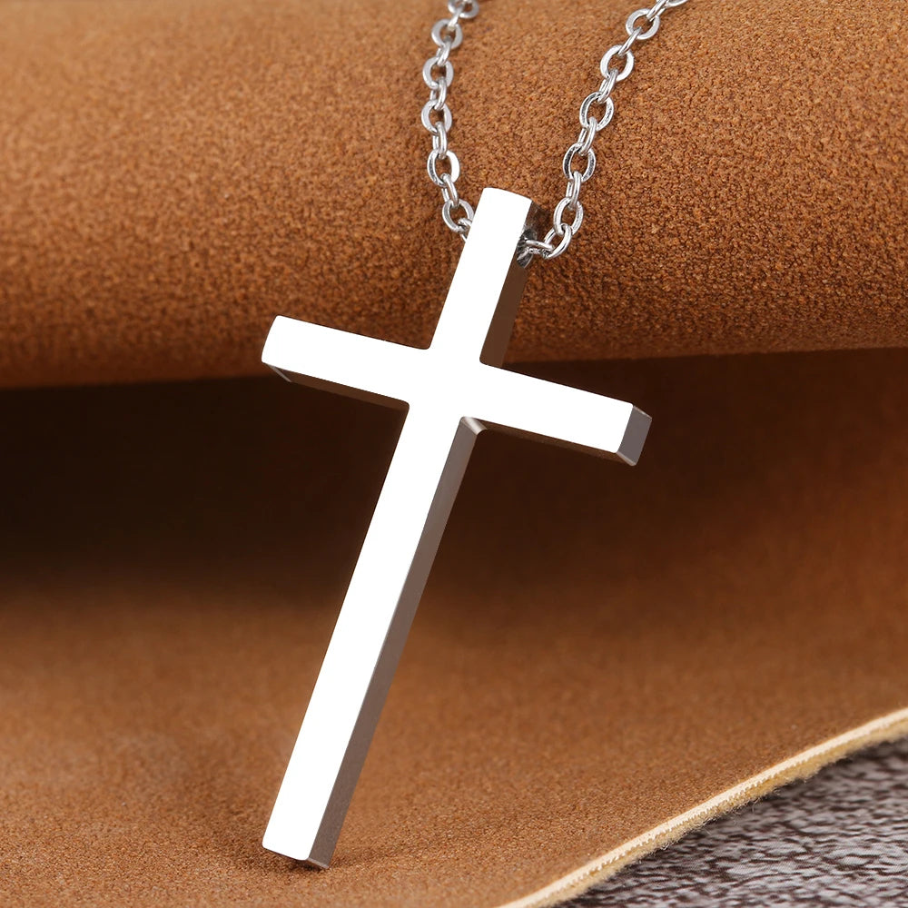 Titanium Cross Pendant Necklace - Premium Jewelry from Dazzling Delights - Just $18.71! Shop now at Dazzling Delights