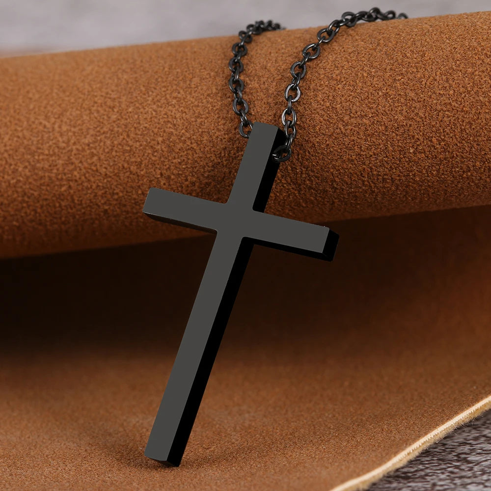 Titanium Cross Pendant Necklace - Premium Jewelry from Dazzling Delights - Just $18.71! Shop now at Dazzling Delights