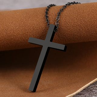 Titanium Cross Pendant Necklace - Premium Jewelry from Dazzling Delights - Just $24.95! Shop now at Dazzling Delights