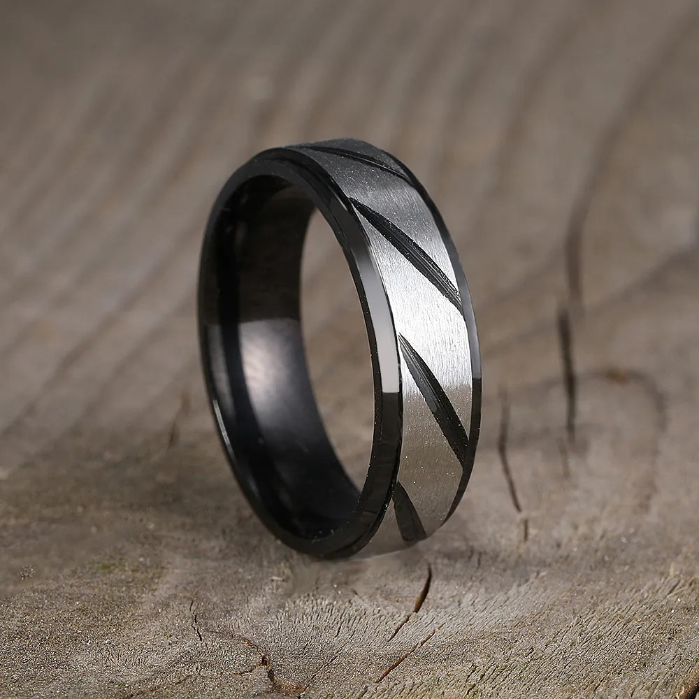 Brushed Titanium Wedding Bands - Premium Jewelry from Dazzling Delights - Just $22.46! Shop now at Dazzling Delights