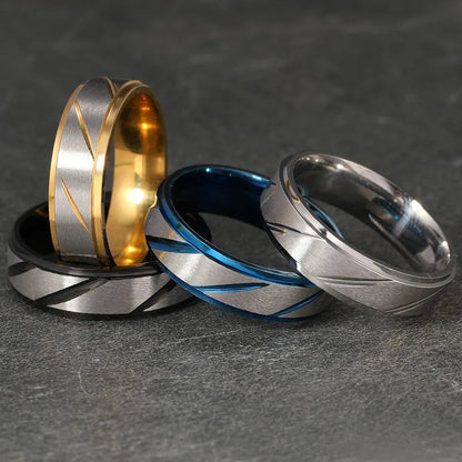 Brushed Titanium Wedding Bands - Premium Jewelry from Dazzling Delights - Just $22.46! Shop now at Dazzling Delights