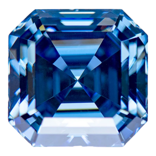 Royal Blue Asscher Cut Moissanites - Premium Jewelry from Dazzling Delights - Just $83.33! Shop now at Dazzling Delights