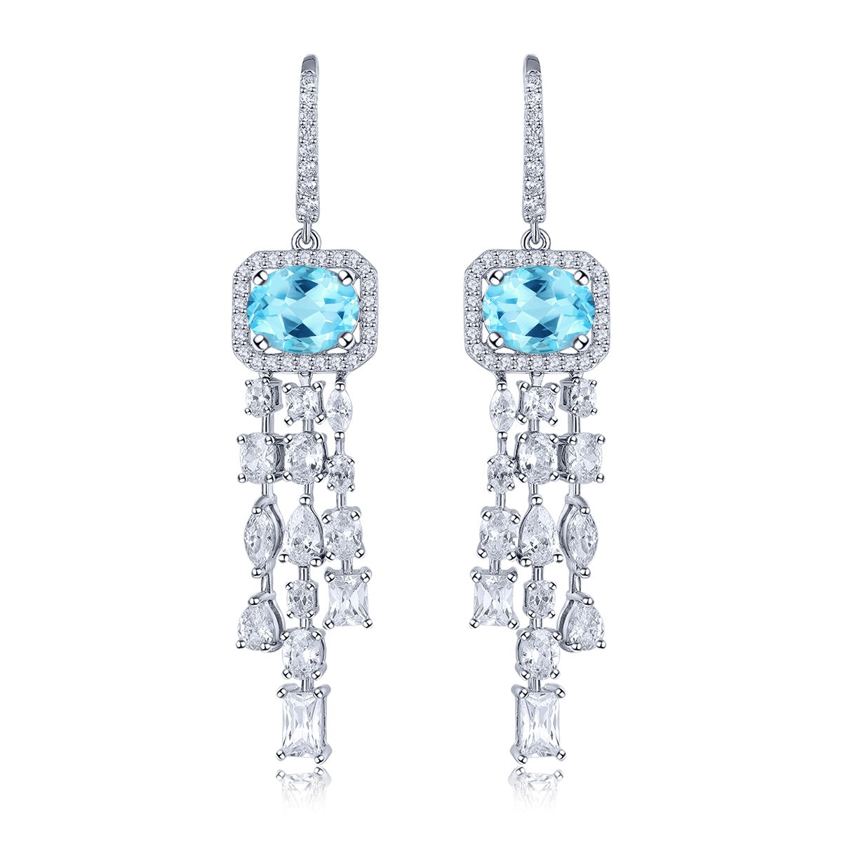 4.5 Carats Natural Gemstone Dangle Earrings - Your Choice of Gemstone - Premium Jewelry from Dazzling Delights - Just $89.96! Shop now at Dazzling Delights