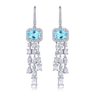 4.5 Carats Natural Gemstone Dangle Earrings - Your Choice of Gemstone - Premium Jewelry from Dazzling Delights - Just $73.50! Shop now at Dazzling Delights