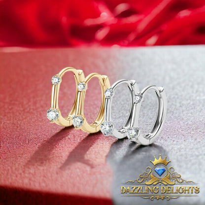 0.26ct Moissanite Hoop Earrings - Premium Jewelry from Dazzling Delights - Just $89.96! Shop now at Dazzling Delights