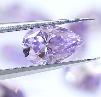 Lavender Pear Cut Moissanites - Premium Jewelry from Dazzling Delights - Just $83.33! Shop now at Dazzling Delights