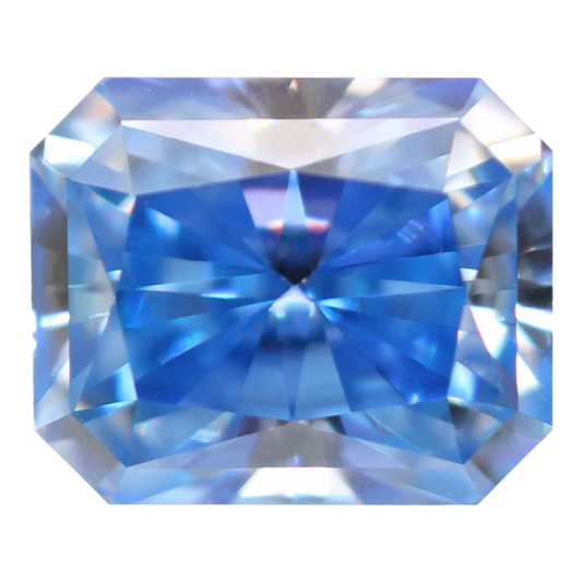 Cornflower Blue Radiant Cut Moissanites - Premium Jewelry from Dazzling Delights - Just $83.33! Shop now at Dazzling Delights