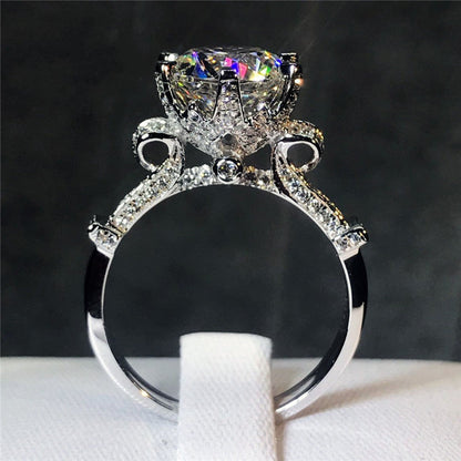 Ornate Royal Protea Moissanite Ring - Premium Jewelry from Dazzling Delights - Just $149.95! Shop now at Dazzling Delights