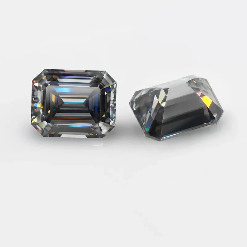 Grey Emerald Cut Moissanites - Premium Jewelry from Dazzling Delights - Just $83.33! Shop now at Dazzling Delights