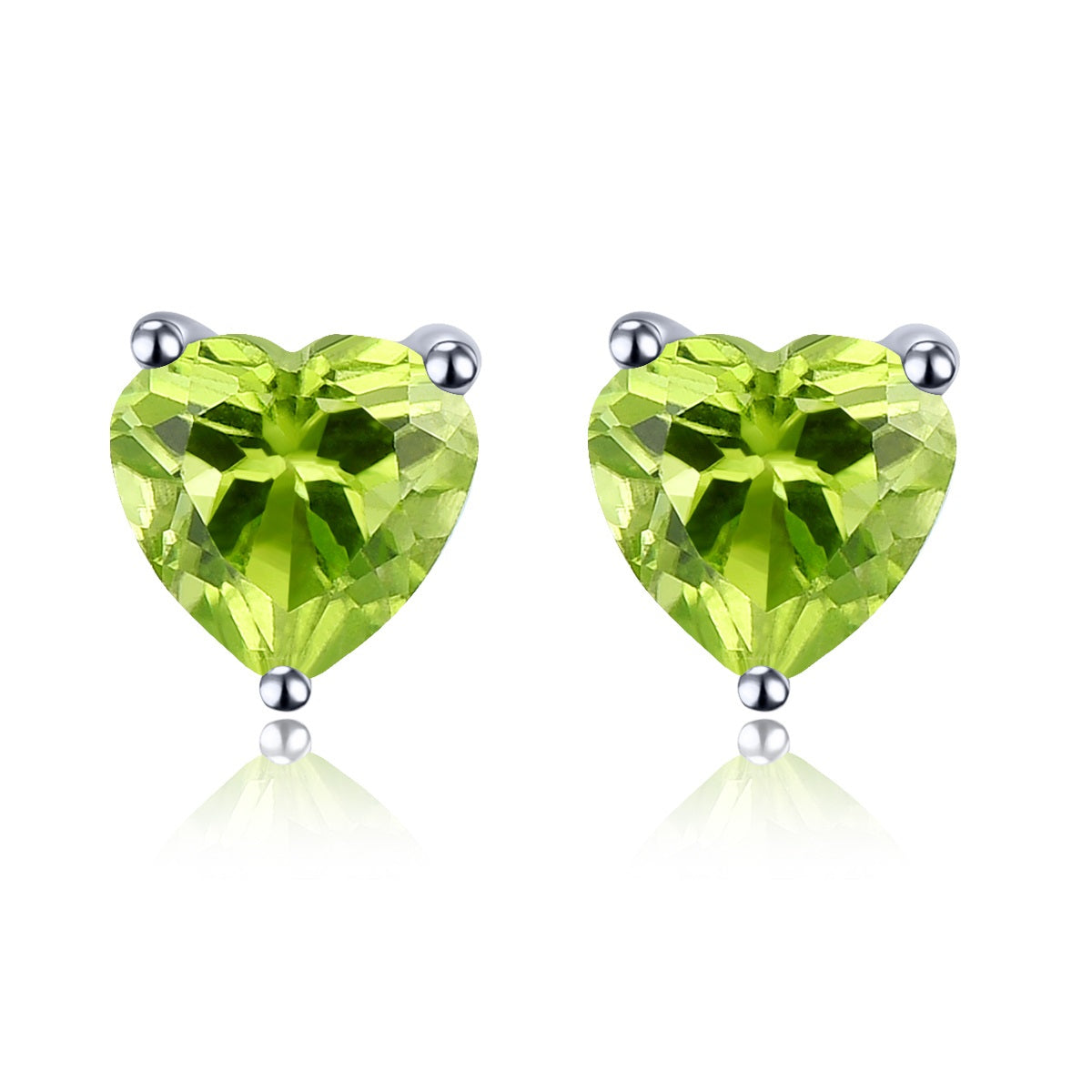 6x6mm Heart Cut Natural Gemstone Stud Earrings - Your Choice of Gemstone - Premium Jewelry from Dazzling Delights - Just $44.96! Shop now at Dazzling Delights