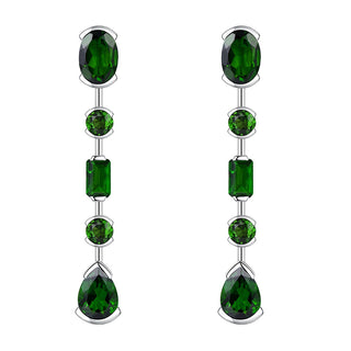 3.5 Carats Natural Gemstone Dangle Earrings - Your Choice of Gemstone - Premium Jewelry from Dazzling Delights - Just $52.50! Shop now at Dazzling Delights