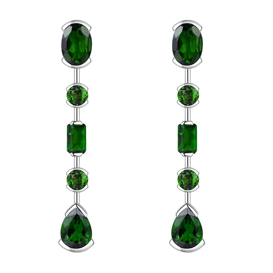 3.5 Carats Natural Gemstone Dangle Earrings - Your Choice of Gemstone - Premium Jewelry from Dazzling Delights - Just $64.46! Shop now at Dazzling Delights