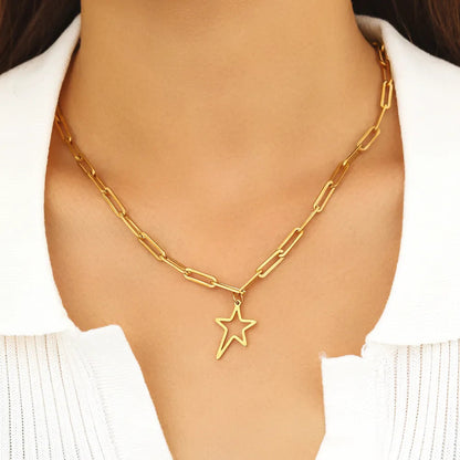 Titanium Irregular Star Pendant Necklace - Premium Jewelry from Dazzling Delights - Just $18.71! Shop now at Dazzling Delights