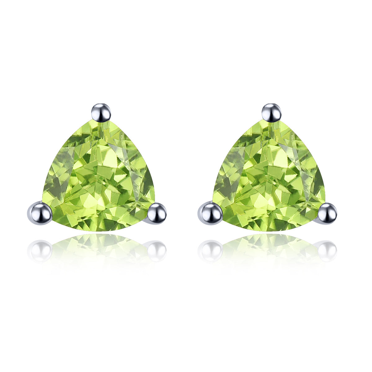 6x6mm Trillion Cut Natural Gemstone Stud Earrings - Your Choice of Gemstone - Premium Jewelry from Dazzling Delights - Just $44.96! Shop now at Dazzling Delights