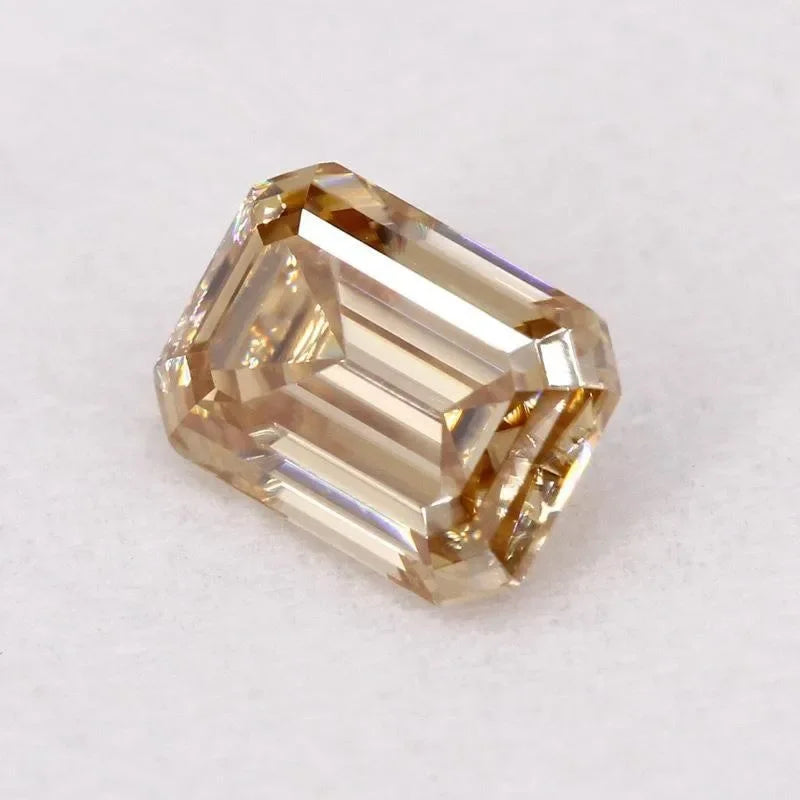 Champagne Emerald Cut Moissanites - Premium Jewelry from Dazzling Delights - Just $133.33! Shop now at Dazzling Delights