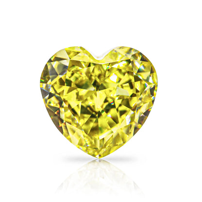 Vivid Canary Yellow Heart Cut Moissanites - Premium Jewelry from Dazzling Delights - Just $91.67! Shop now at Dazzling Delights