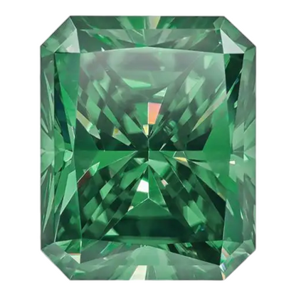 Green Radiant Cut Moissanites - Premium Jewelry from Dazzling Delights - Just $83.33! Shop now at Dazzling Delights