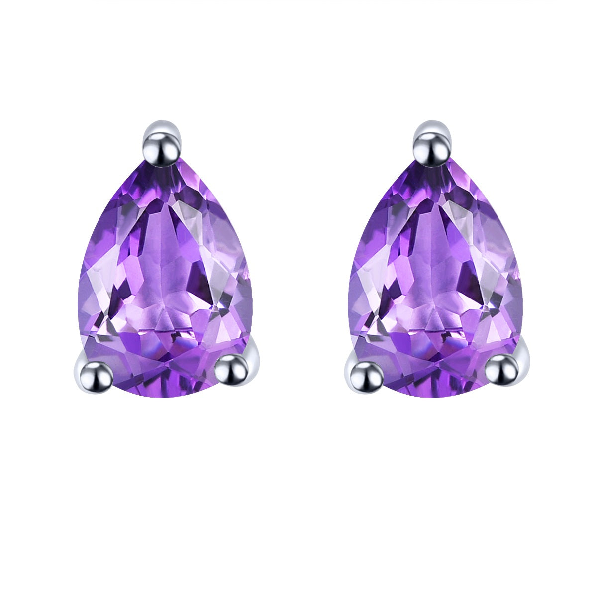 7x5mm Pear Cut Natural Gemstone Halo Stud Earrings - Your Choice of Gemstone - Premium Jewelry from Dazzling Delights - Just $61.95! Shop now at Dazzling Delights