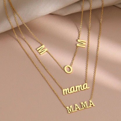 Titanium Triple Layer Mom Pendant Necklace - Premium Jewelry from Dazzling Delights - Just $23.96! Shop now at Dazzling Delights