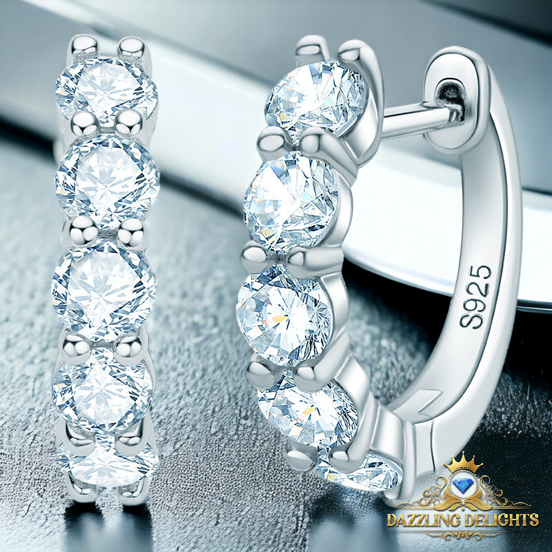 3.5mm Moissanite Hoop Earrings - Premium Jewelry from Dazzling Delights - Just $149.95! Shop now at Dazzling Delights