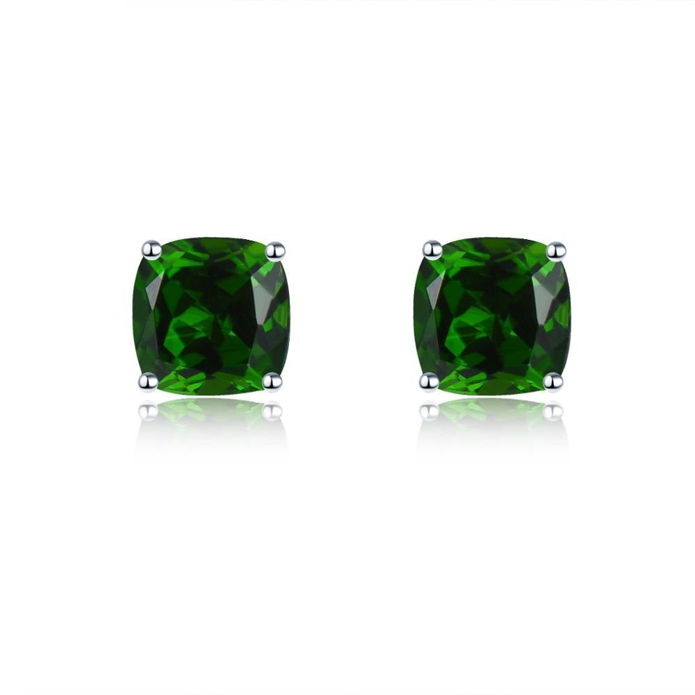 5x5mm Cushion Cut Natural Gemstone Stud Earrings - Your Choice of Gemstone - Premium Jewelry from Dazzling Delights - Just $50.96! Shop now at Dazzling Delights