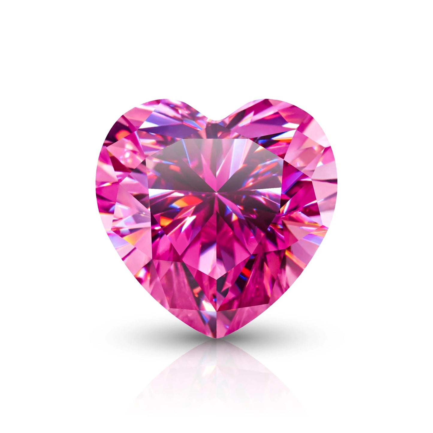 Vivid Pink Heart Cut Moissanites - Premium Jewelry from Dazzling Delights - Just $91.67! Shop now at Dazzling Delights