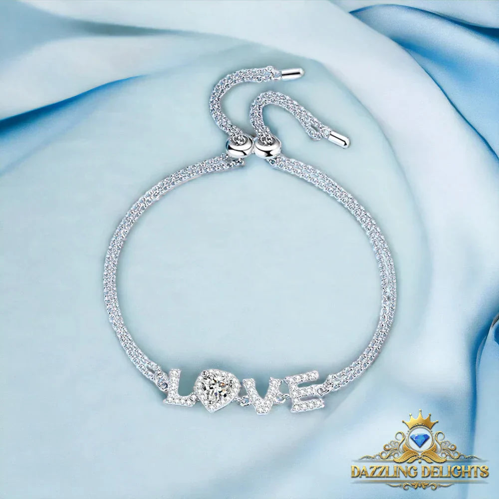 Moissanite LOVE Bracelet - Premium Jewelry from Dazzling Delights - Just $112.46! Shop now at Dazzling Delights