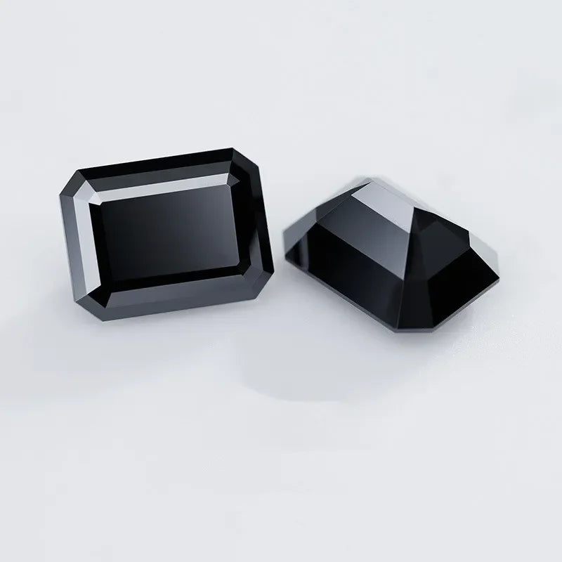 Black Emerald Cut Moissanites - Premium Jewelry from Dazzling Delights - Just $62.50! Shop now at Dazzling Delights