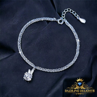 6.5mm Round Brilliant Cut Moissanite Bracelet - Premium Jewelry from Dazzling Delights - Just $91.88! Shop now at Dazzling Delights