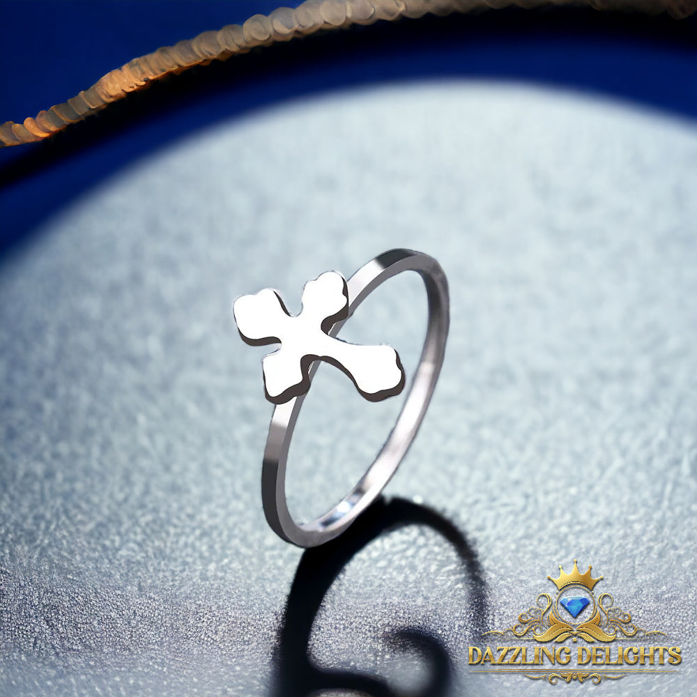 Titanium Cross Ring - Premium Jewelry from Dazzling Delights - Just $29.95! Shop now at Dazzling Delights